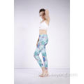 Ladies Cacti Bedruckte Leggings mit hoher Taille und hoher Elastik